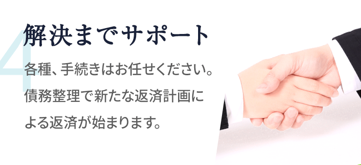 すべての手続きが完了